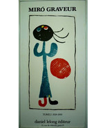 Miro Graveur TOMEI 1928-1960 Engraved Lithograph Poster, Maeght Lelong 9... - €237,72 EUR