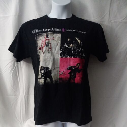 Primary image for Classic 2009 Three Days Grace Life Starts Now Tour T Shirt Concert Music Rock 
