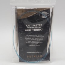 Addi Knitting Needle Circular Turbo Lace Tip Blue Cord 32&quot; US 10-3/4 - £20.35 GBP