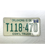 Vintage Oklahoma is OK Commercial Truck License Plate 1981 T118 470 Man ... - $224.45 MXN