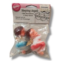 Vintage Wilton Cake Topper Sleeping Angels Boy Girl Baptism Christening Sealed  - $18.99