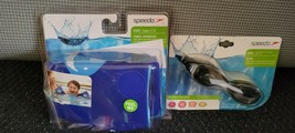 New Speedo Floating Fabric Armbands Blue & Swimming Goggle Anti-fog UV - $21.77