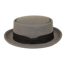 Men's Broner Wool Hat Pork Pie Classic Soft Light Weight 73-5203 Grey image 4