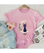 Sailor Moon Luna Shirt I Love You to the Moon and Back Women&#39;s Anime Lov... - £6.00 GBP