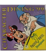 Character Dining &#39;99 Minnie Mouse &amp; Merlin Pacific Hotel Disneyland Pin ... - $185.72 MXN