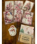 Pink Christmas Junk Journal Pocket - $145.58 MXN