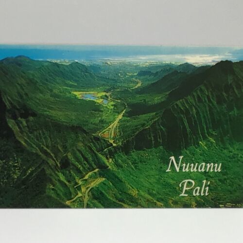Primary image for Nuuanu Valley Aerial View Pali Hawaii Tropical Vintage Postcard