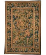 Tapestry Aubusson Foliage 53x78 78x53 Ecru With Backing and Rod Pocket - £2,594.55 GBP