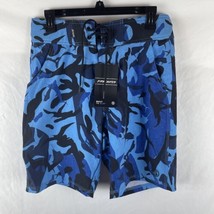 New Scales First Mate Mens&#39; Blue Camo Swim Trunks Board Shorts Size 30 - £26.06 GBP