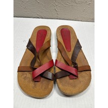 Yokono Women&#39;s Strappy Toe Ring Sandal Multicolored Leather Straps Size 8 - $512.19 MXN