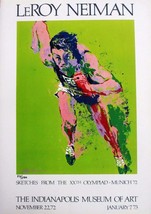 Leroy Neiman Numbered Bookplate &quot;Indianapolis Museum of Art&quot; 72&#39; Olympics Munich - £15.42 GBP