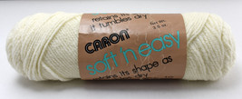 Vintage Caron Soft 'N Easy 100% Remember Acrylic Yarn - 1 Skein Off White - $7.55