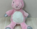 Animal Adventure Pink Unicorn Plush White Ribbed Tummy Silver horn hands... - $9.89