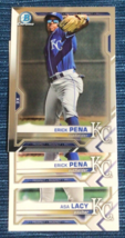 2021 Bowman Chrome Draft Prospects Lot of 3 Royals Erick Pena Asa Lacy ~46U - $1.99