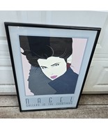 Patrick Nagel NC7 1985 Art Pop Deco Print Gallery in the Courtyard Framed - $193.95
