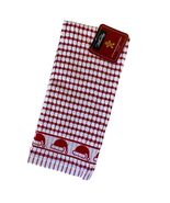 Kitchen Towel Set of 2 Santa Hats Red White Plaid Towels 100% Cotton 18”... - €7,65 EUR
