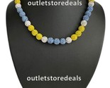 Red Sox City Connect Yellow Blue Rhinestone Disco Ball Beaded Baseball N... - $15.83+