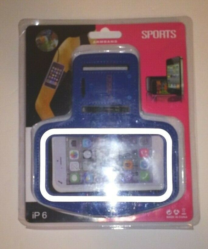 Maggo iPhone 6 Armband Case Holder Blue Sweat Proof NIP - $5.89