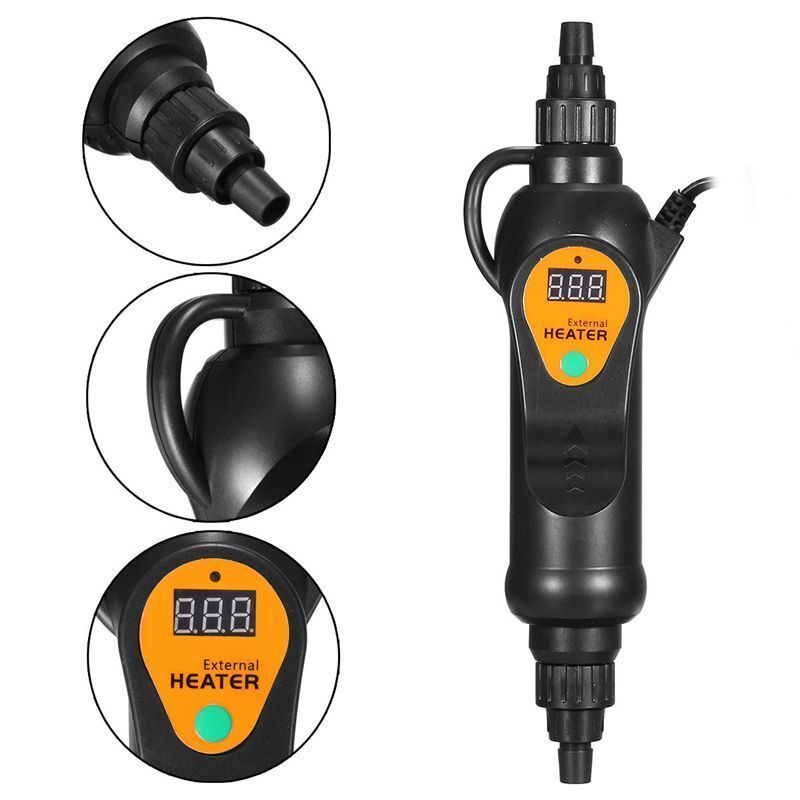 Aquarium External Heater Fish Tank Inline Thermostat Water Heater 500W 220-240V