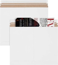 14.8&quot; x 11.8 White Rigid Photo Mailers Envelopes Stay Flats Self Seal cs/200 - £160.22 GBP