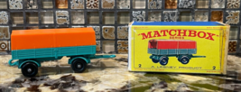 Vintage 1960s Matchbox Diecast No 2 Mercedes Trailer Toy W Original Box - £19.74 GBP