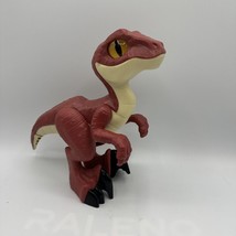 Jurassic World Red  Raptor/T Rex Figure Jurassic Park 9&quot; Mattel 2020 GUC. - £6.85 GBP