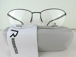 RODENSTOCK R 7044 A (Black ) 55-17-140 TITANIUM Eyeglass Frames - £52.56 GBP