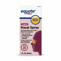 Equate Maximum Strength Nasal Spray, For Colds and Allergies, 1 Fluid Ou... - £13.44 GBP