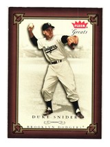 2004 Fleer Greats of the Game #20 Duke Snider Brooklyn Dodgers - £3.15 GBP