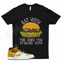 Black EAT T Shirt for Air J1 1 Mid University Gold White - £20.16 GBP+