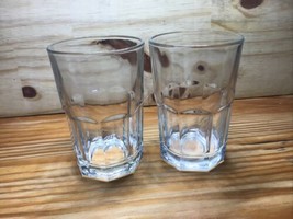 Vtg Crisa Clear Glasses Set Of 2 - $4.78