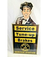 24&quot; Polly parrot Gas Service tuneup brake Garage store display Ad USA St... - $74.25