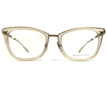 Bottega Veneta Eyeglasses Frames BV0065O 008 Clear Gold Cat Eye 52-19-140 - £111.59 GBP