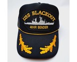 USS Blackout 48 hr Bender Foam Mesh Snapback Drinking Hat Cap Black Patc... - $21.77