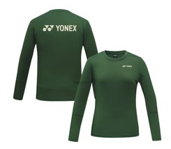 YONEX 25F/W Women Badminton Long Sleeve T-Shirts Sports Training Khaki 2... - $45.48
