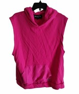 ROYALTY BY MALUMA PINK MEDIUM SLEEVELESS SWEATSHIRT HOODIE SWEATER MENS - $17.58 CAD