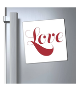 Magnets &quot;Love&quot; in Red Font in 3 Sizes - $18.89 CAD+