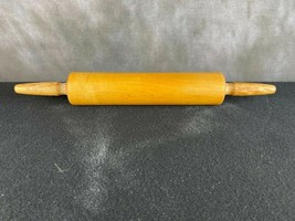 Foley Rolling Pin VTG Maple Hard Wood Signed Baking Tool Made USA Mid Ce... - $15.34