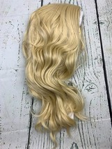 Short Blonde Wigs Curly Wavy Wig Women Gold Synthetic Hair Cosplay 14in - £18.63 GBP