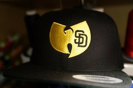 San Diego Padres, Wu Tang, 90s Hip Hop Snapback Hat in Yellow - £27.49 GBP