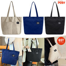 Women Canvas Tote Bag Casual Handbag Shoulder Bag Large Capacity Shoppin... - £19.17 GBP