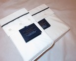 Ralph Lauren Palmer Percale 3P King flat Pillowcases Sheet set loft gray... - $143.95
