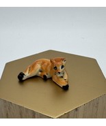 Ceramic China Miniature Mini Lion Lioness 2” Figure Cub Cat - $13.99