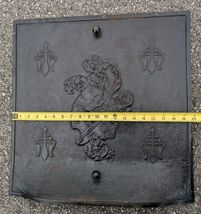 Vintage Victorian Style Cast Iron Ornate Fireplace Insert Cover W L Sharp & Son image 6