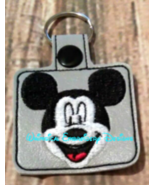 Mickey Head Key Fob In the Hoop Machine Embroidery Design INSTANT DOWNLOAD - $75.58 MXN