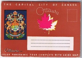 Postcard Booklet Ottawa Capital City Of Canada &amp; Guide Map - £2.75 GBP