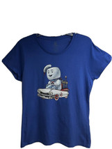 Teefury Ghostbusters Stay Puft Echo 1 Blue Graphic Tee 3XL Cotton Stretc... - $9.89