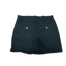 Gloria Vanderbilt Womens Size 14 Black Jean Denim Skort attached shorts - £12.65 GBP