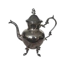 Vintage B.S. Co. Silver Plate on Copper Footed Teapot No Monogram  - $99.99