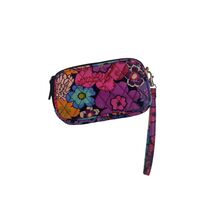 Vera Bradley Wristlet Womens Small Multicolor Floral Paisley Quilted Zip... - $14.35